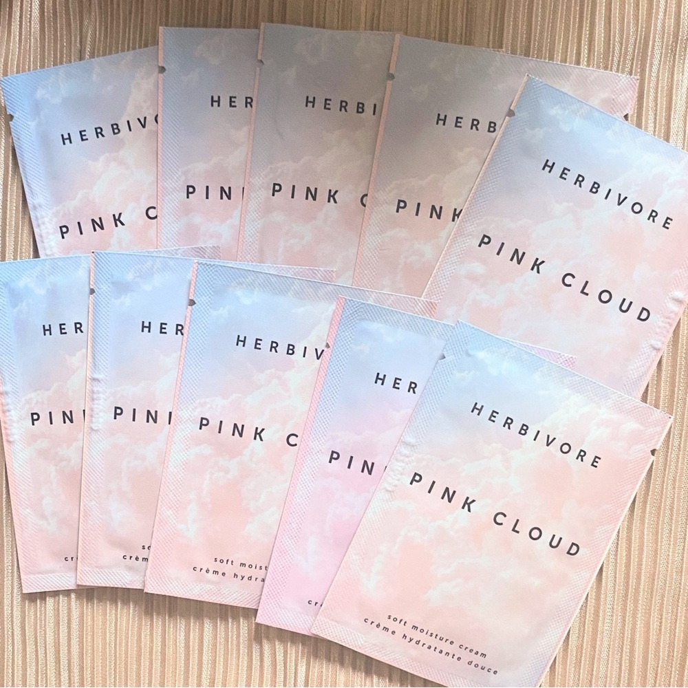 10 Herbivore Pink Cloud Soft Moisture Cream Sachets - 2ml each